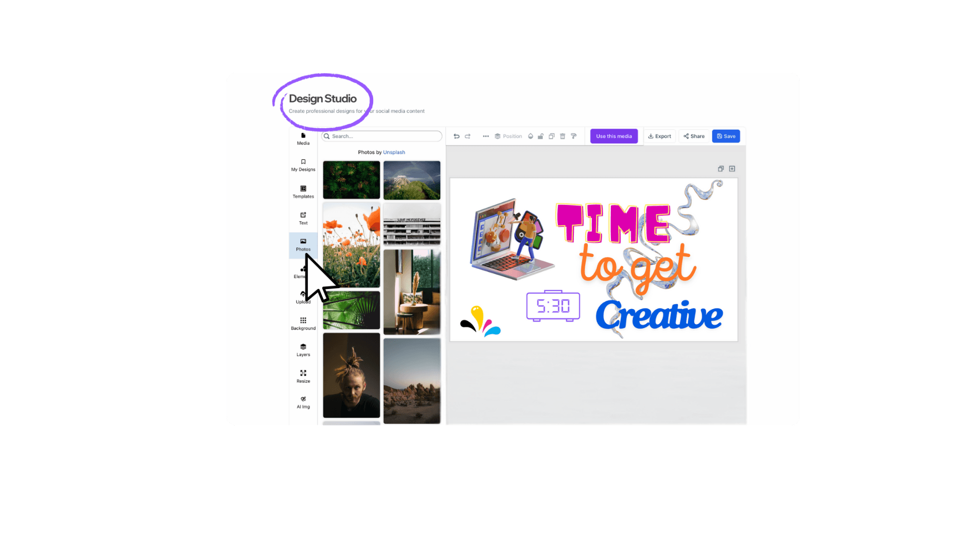 Design Studio – Create Stunning Visual Content with Bolta Screenshot 1