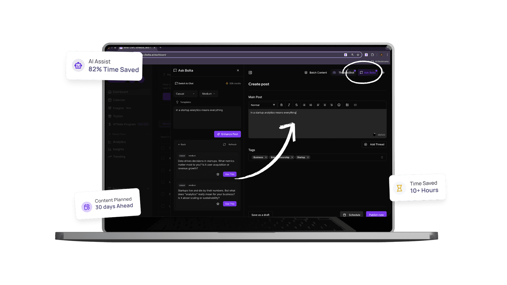 Your Agent Makes Every Post Better—Automatically Dashboard