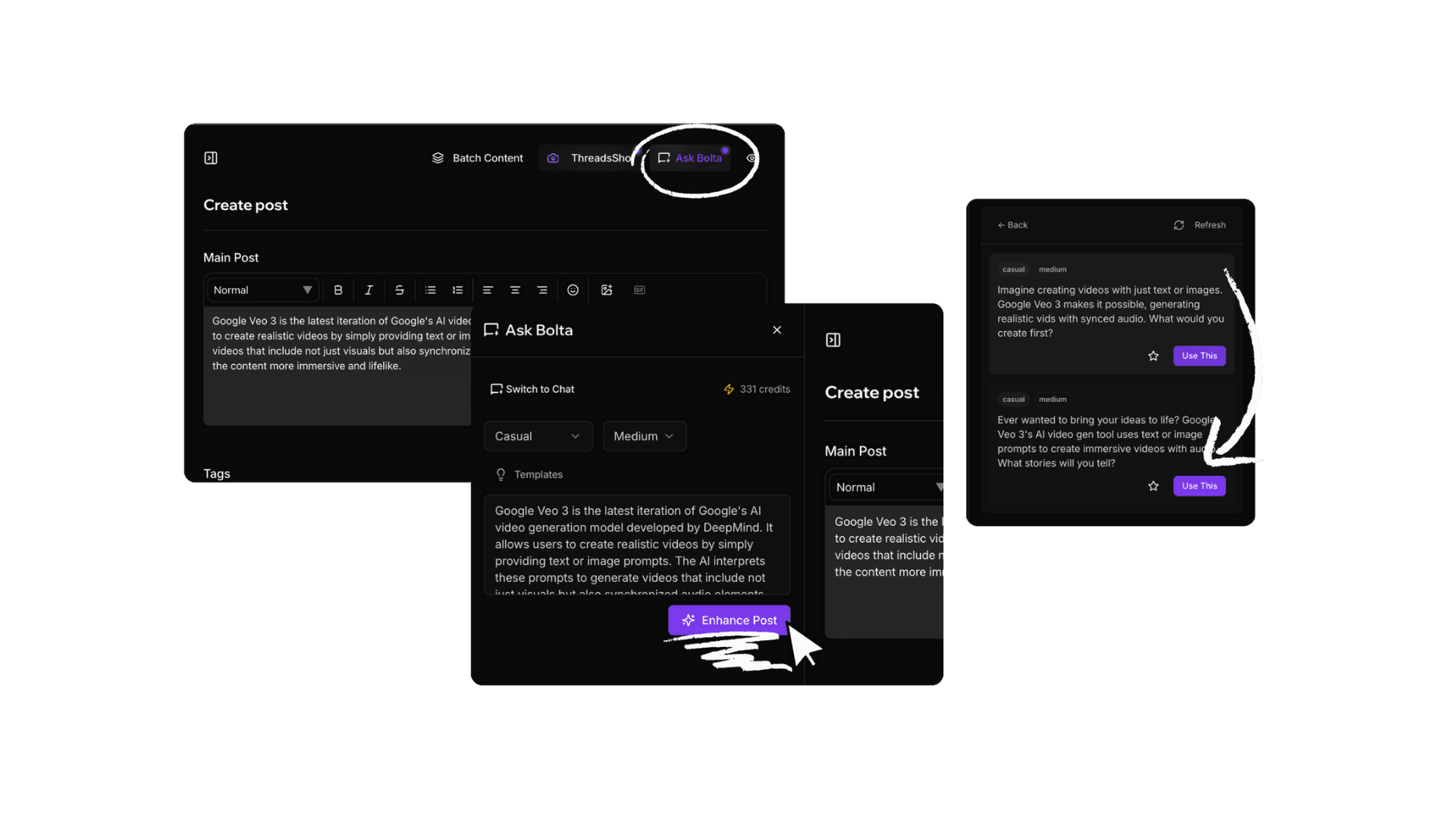 Your Agent Makes Every Post Better—Automatically Screenshot 1