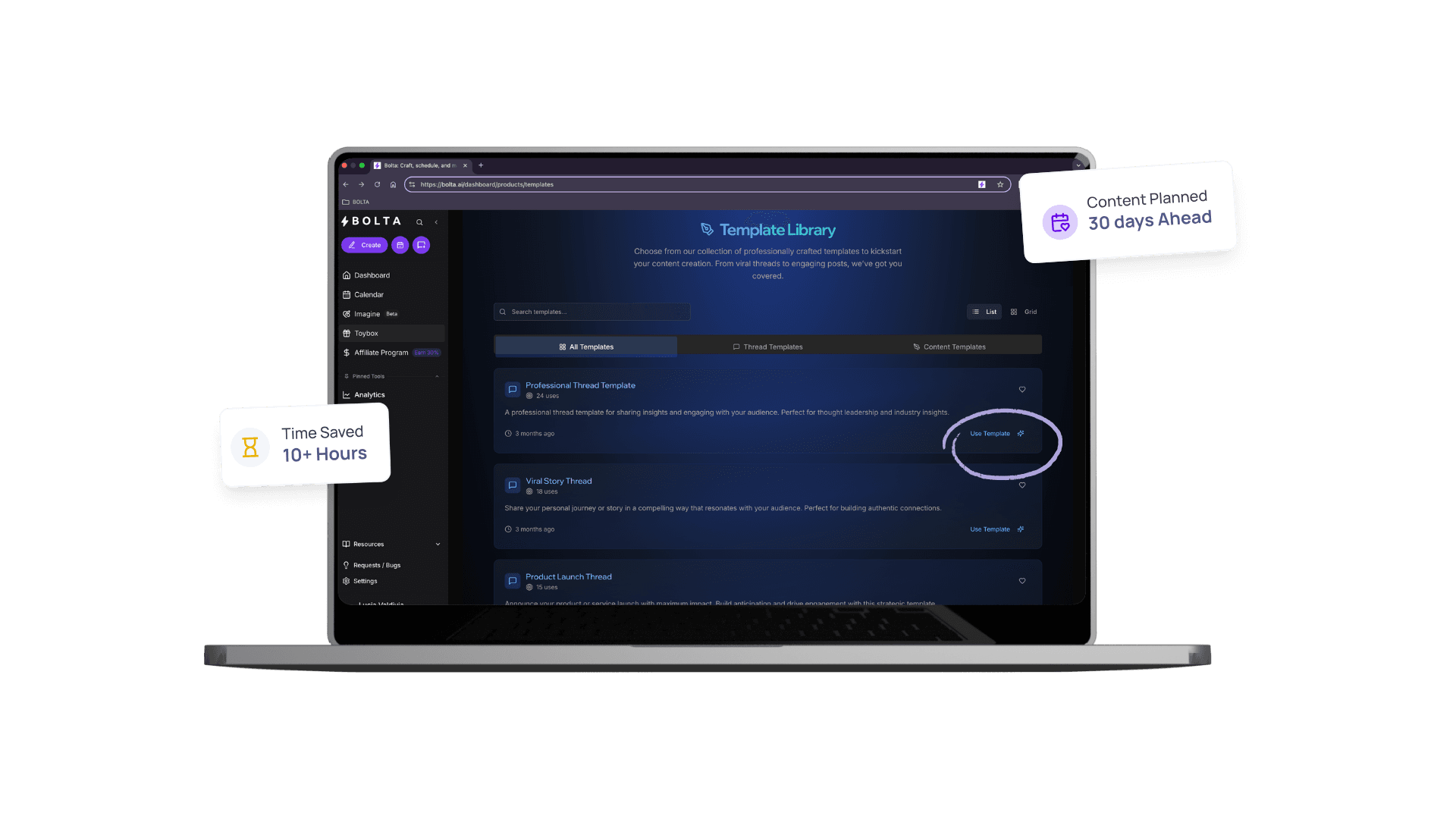 Your Agent Manages Recurring Content for You Dashboard