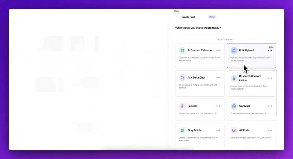 CSV Bulk Upload