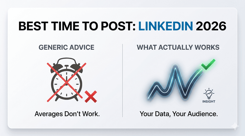 Analytics dashboard showing engagement patterns across different posting times on LinkedIn social media based on audience behavior data